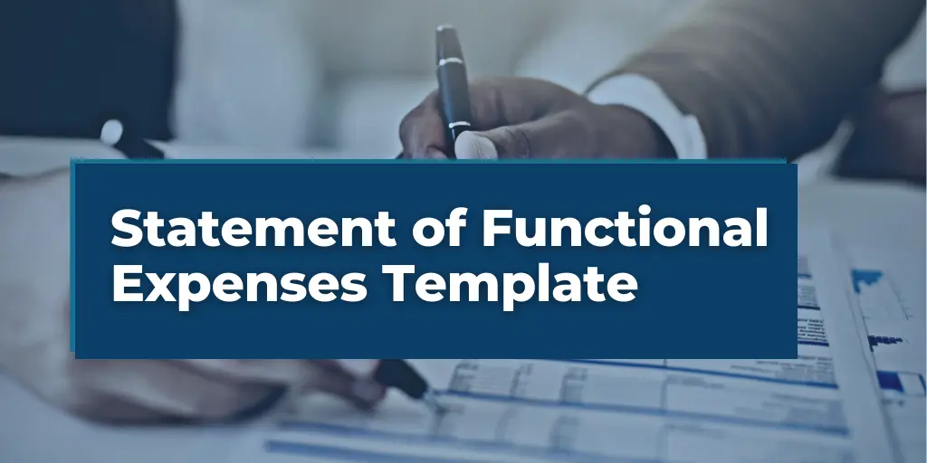 Statement of Functional Expenses Template